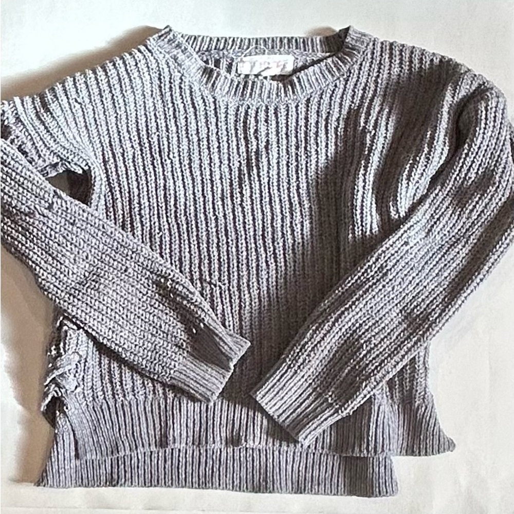 Girls 10-12 gray sweater